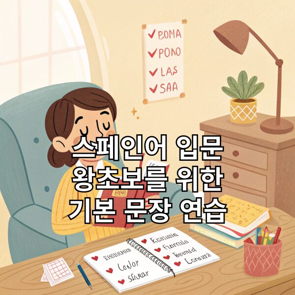 스페인어 입문 왕초보를 위한 기본 문장 연습