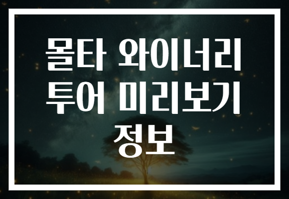 몰타 와이너리 투어 미리보기 정보