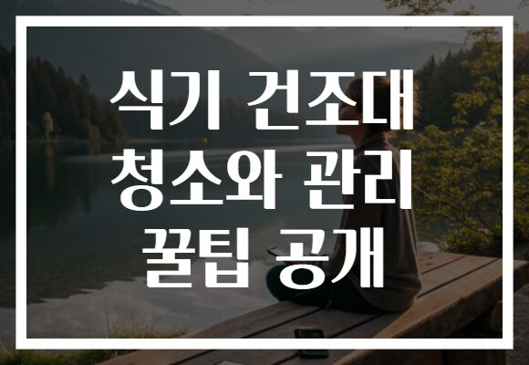 식기 건조대 청소와 관리 꿀팁 공개