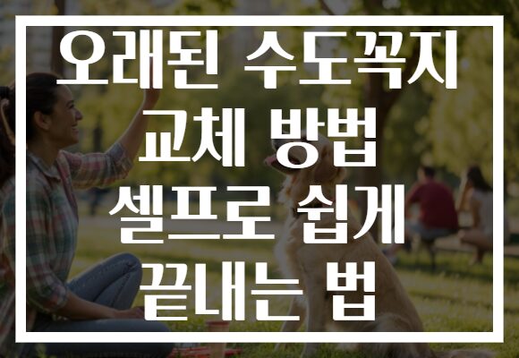 오래된 수도꼭지 교체 방법 셀프로 쉽게 끝내는 법