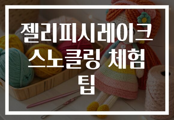 젤리피시레이크 스노클링 체험 팁