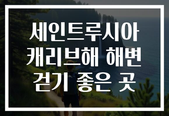 세인트루시아 캐리브해 해변 걷기 좋은 곳