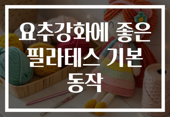 요추강화에 좋은 필라테스 기본 동작