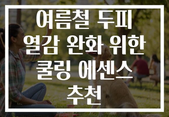 여름철 두피 열감 완화 위한 쿨링 에센스 추천
