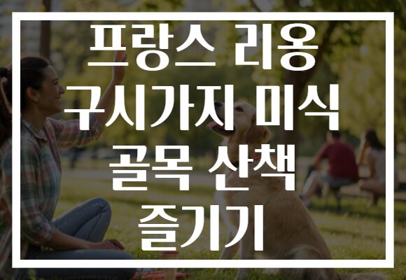 프랑스 리옹 구시가지 미식 골목 산책 즐기기