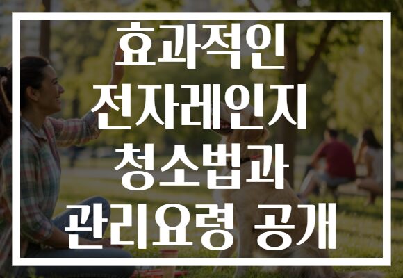 효과적인 전자레인지 청소법과 관리요령 공개