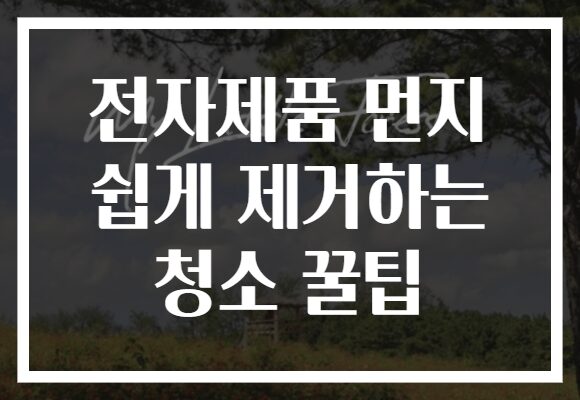 전자제품 먼지 쉽게 제거하는 청소 꿀팁 전자제품 먼지 쉽게 제거하는 청소 꿀팁