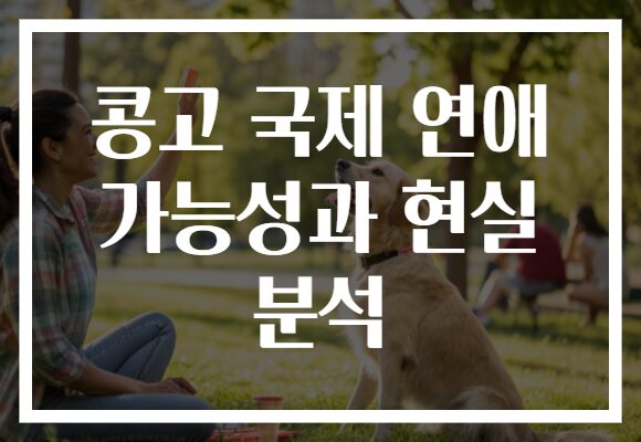 콩고 국제 연애 가능성과 현실 분석 콩고 국제 연애 가능성과 현실 분석
