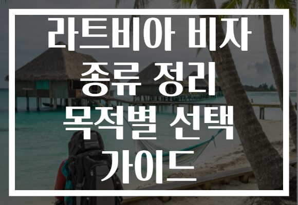 라트비아 비자 종류 정리 목적별 선택 가이드