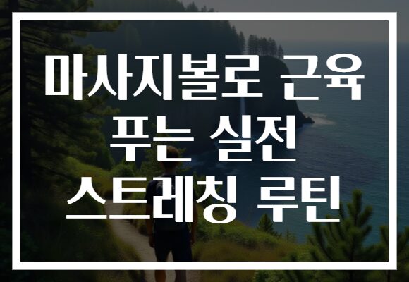 마사지볼로 근육 푸는 실전 스트레칭 루틴