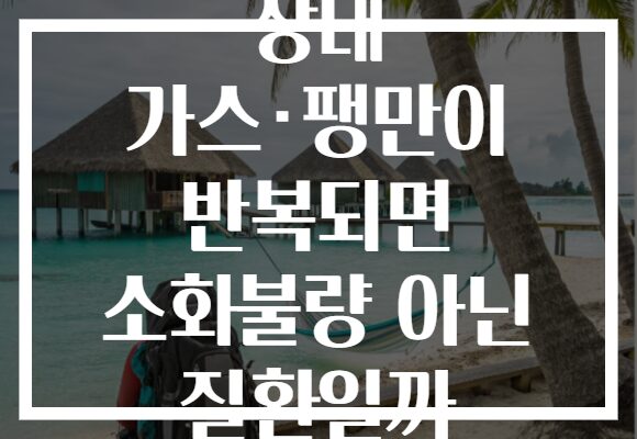 장내 가스·팽만이 반복되면 소화불량 아닌 질환일까