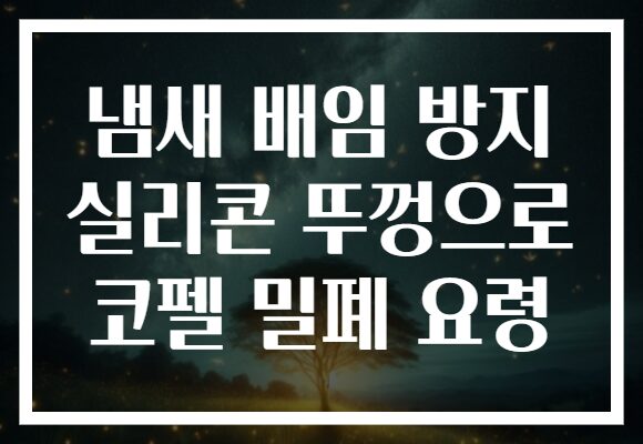 냄새 배임 방지 실리콘 뚜껑으로 코펠 밀폐 요령