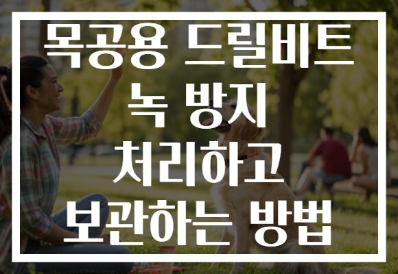 목공용 드릴비트 녹 방지 처리하고 보관하는 방법