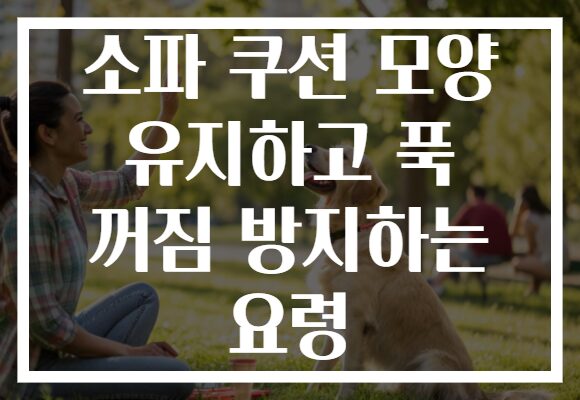 소파 쿠션 모양 유지하고 푹 꺼짐 방지하는 요령 소파 쿠션 모양 유지하고 푹 꺼짐 방지하는 요령