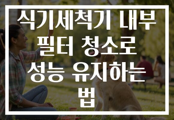 식기세척기 내부 필터 청소로 성능 유지하는 법 식기세척기 내부 필터 청소로 성능 유지하는 법