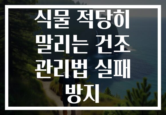 식물 적당히 말리는 건조 관리법 실패 방지 식물 적당히 말리는 건조 관리법 실패 방지