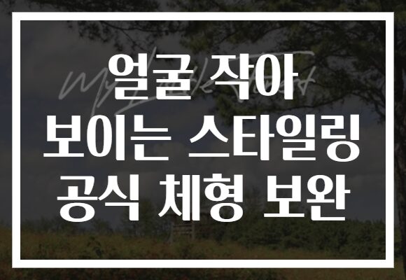 얼굴 작아 보이는 스타일링 공식 체형 보완