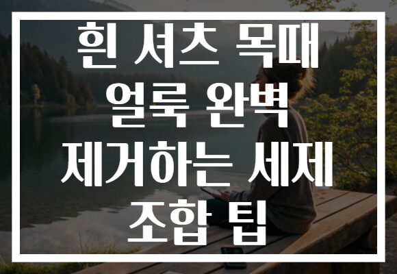 흰 셔츠 목때 얼룩 완벽 제거하는 세제 조합 팁 흰 셔츠 목때 얼룩 완벽 제거하는 세제 조합 팁