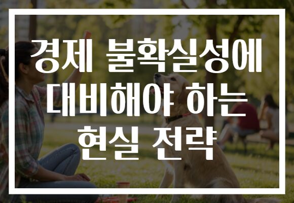 경제 불확실성에 대비해야 하는 현실 전략