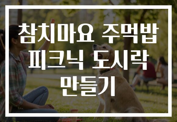 참치마요 주먹밥 피크닉 도시락 만들기