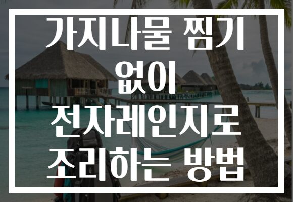 가지나물 찜기 없이 전자레인지로 조리하는 방법 가지나물 찜기 없이 전자레인지로 조리하는 방법