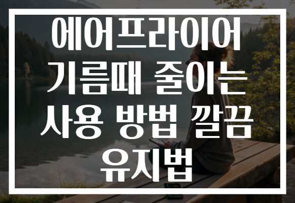 에어프라이어 기름때 줄이는 사용 방법 깔끔 유지법
