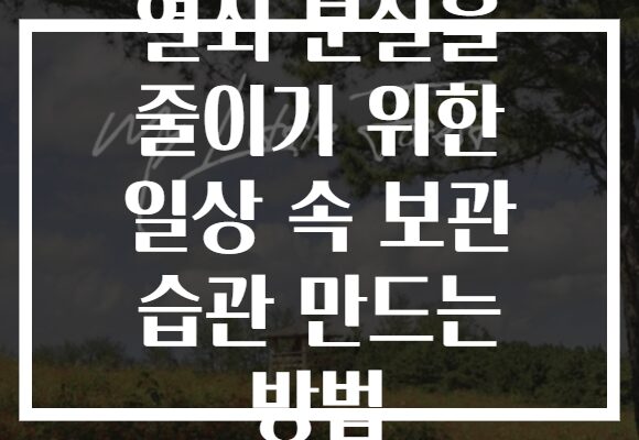 열쇠 분실을 줄이기 위한 일상 속 보관 습관 만드는 방법 열쇠 분실을 줄이기 위한 일상 속 보관 습관 만드는 방법