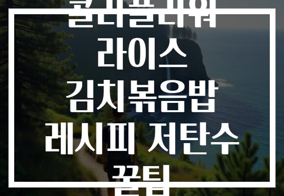 콜리플라워 라이스 김치볶음밥 레시피 저탄수 꿀팁 콜리플라워 라이스 김치볶음밥 레시피 저탄수 꿀팁