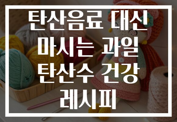 탄산음료 대신 마시는 과일 탄산수 건강 레시피 탄산음료 대신 마시는 과일 탄산수 건강 레시피