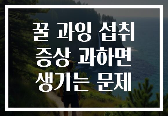 꿀 과잉 섭취 증상 과하면 생기는 문제 꿀 과잉 섭취 증상 과하면 생기는 문제