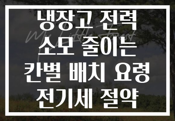 냉장고 전력 소모 줄이는 칸별 배치 요령 전기세 절약 냉장고 전력 소모 줄이는 칸별 배치 요령 전기세 절약