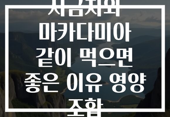 시금치와 마카다미아 같이 먹으면 좋은 이유 영양 조합