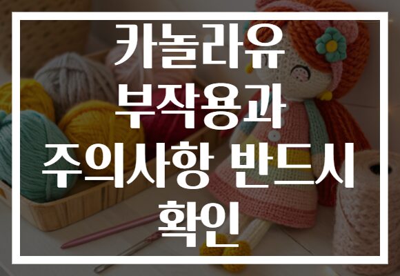 카놀라유 부작용과 주의사항 반드시 확인
