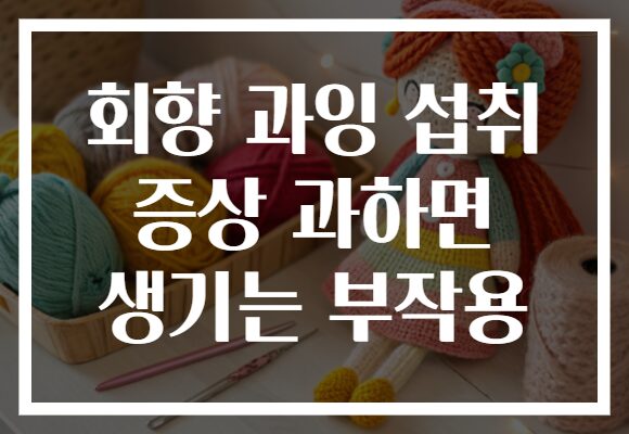회향 과잉 섭취 증상 과하면 생기는 부작용 회향 과잉 섭취 증상 과하면 생기는 부작용