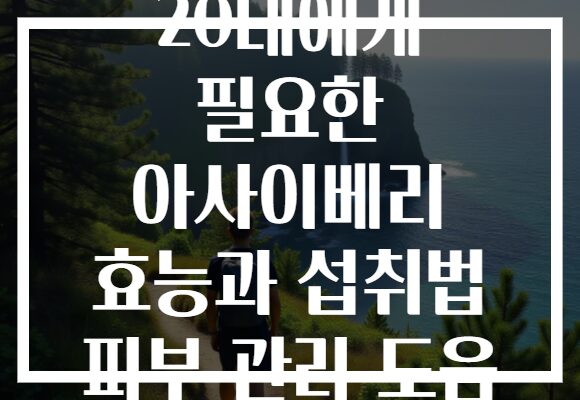 20대에게 필요한 아사이베리 효능과 섭취법 피부 관리 도움