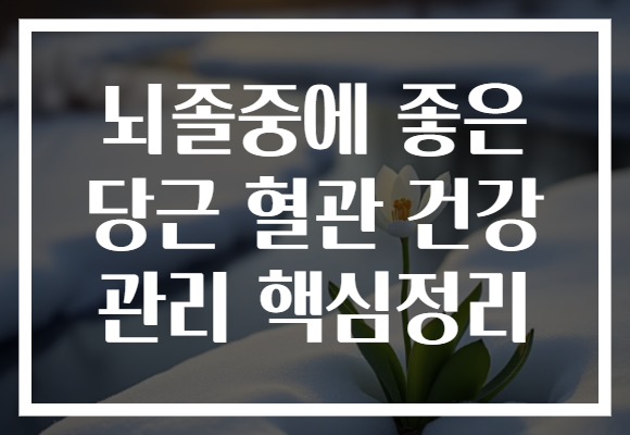 뇌졸중에 좋은 당근 혈관 건강 관리 핵심정리