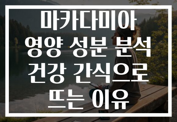 마카다미아 영양 성분 분석 건강 간식으로 뜨는 이유