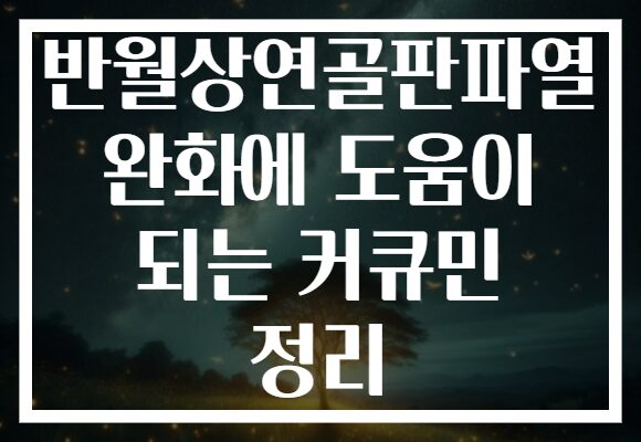 반월상연골판파열 완화에 도움이 되는 커큐민 정리 반월상연골판파열 완화에 도움이 되는 커큐민 정리