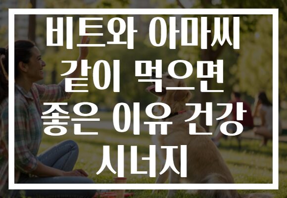 비트와 아마씨 같이 먹으면 좋은 이유 건강 시너지