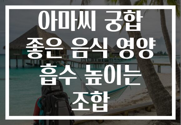아마씨 궁합 좋은 음식 영양 흡수 높이는 조합