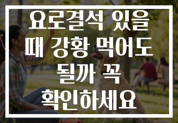 요로결석 있을 때 강황 먹어도 될까 꼭 확인하세요