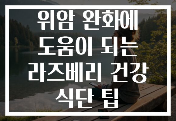 위암 완화에 도움이 되는 라즈베리 건강 식단 팁
