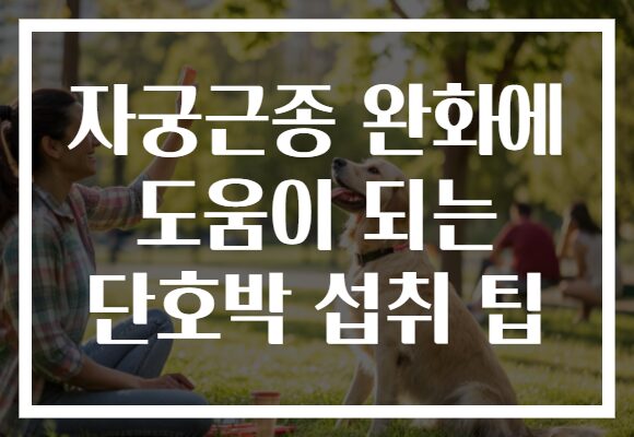 자궁근종 완화에 도움이 되는 단호박 섭취 팁