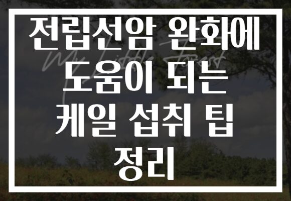 전립선암 완화에 도움이 되는 케일 섭취 팁 정리 전립선암 완화에 도움이 되는 케일 섭취 팁 정리
