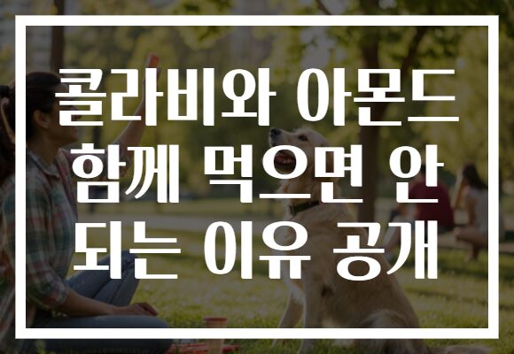 콜라비와 아몬드 함께 먹으면 안 되는 이유 공개