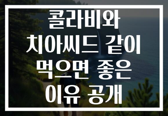 콜라비와 치아씨드 같이 먹으면 좋은 이유 공개