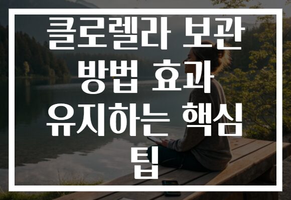 클로렐라 보관 방법 효과 유지하는 핵심 팁 클로렐라 보관 방법 효과 유지하는 핵심 팁