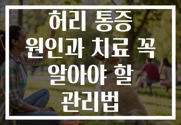허리 통증 원인과 치료 꼭 알아야 할 관리법 허리 통증 원인과 치료 꼭 알아야 할 관리법