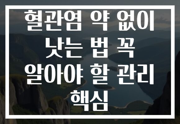 혈관염 약 없이 낫는 법 꼭 알아야 할 관리 핵심 혈관염 약 없이 낫는 법 꼭 알아야 할 관리 핵심