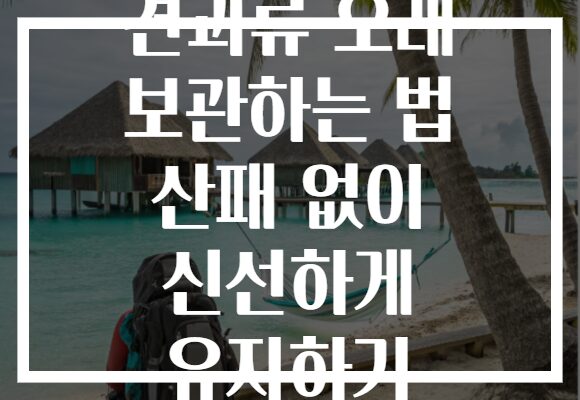 견과류 오래 보관하는 법 산패 없이 신선하게 유지하기